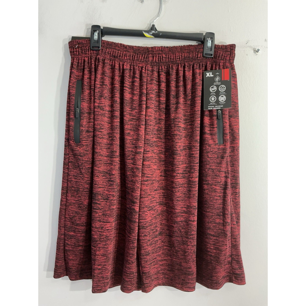Men’s Cougar Sport Dryformance Athletic Pullon Shorts XL Red Elastic Waist Nwt